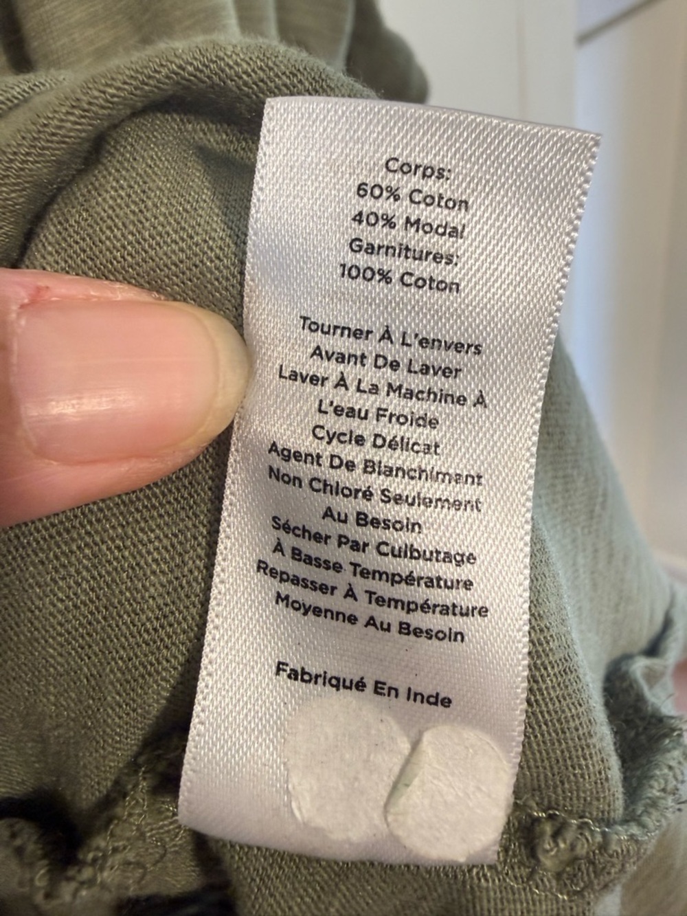 Talbots Large Olive Green Floral Eyelet Embroidered Short Sleeve Cotton Top - Picture 7 of 11